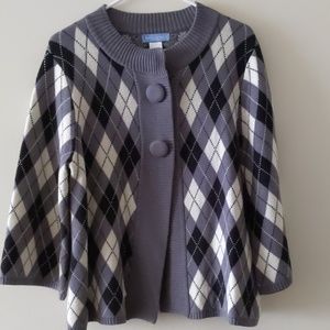 Classic Elements Sweater Snap Buttons Size Large